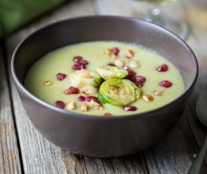 Vellutata di cavoletti di Bruxelles con senape e melograno Morbi vitae purus dictum, ultrices tellus in, gravida lectus.